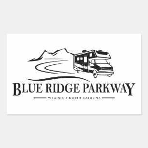 Sticker Rectangulaire Blue Ridge Parkway - Véhicule récréatif