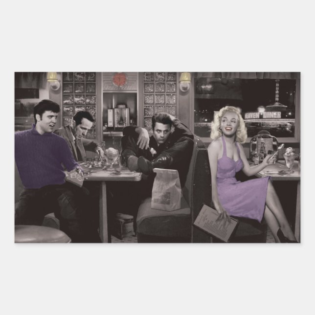 Sticker Rectangulaire Blueplate (Devant)