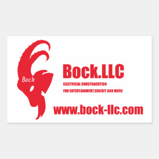 Sticker Rectangulaire Bock.LLC オリジナルステッカー
