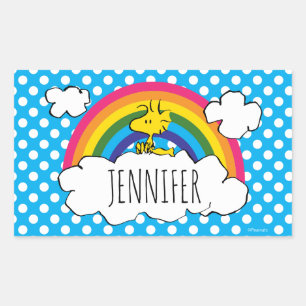 Sticker Rectangulaire Bois d'arachides personnalisées   Ajouter Votre No