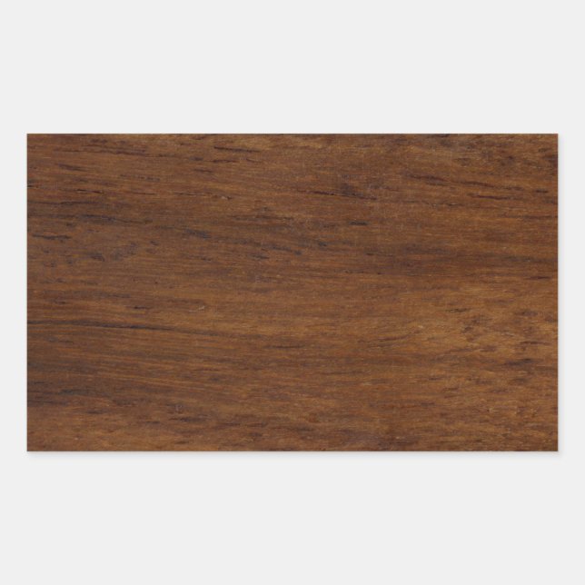 Sticker Rectangulaire Bois de laiton (Devant)