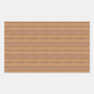 Sticker Rectangulaire Bois tendance Custom Blank Nature Élégant Modèle