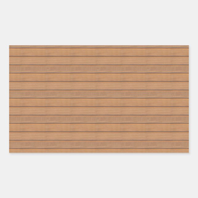 Sticker Rectangulaire Bois tendance Custom Blank Nature Élégant Modèle (Devant)
