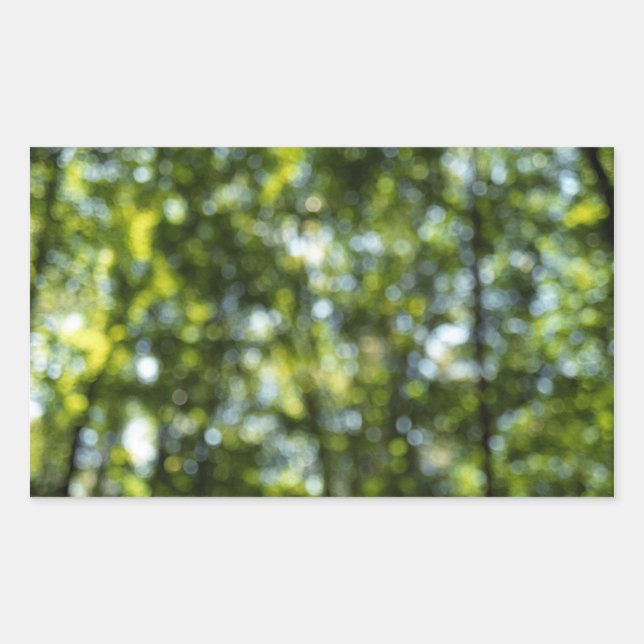 Sticker Rectangulaire Bokeh au printemps (Devant)