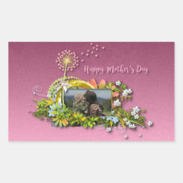 Sticker Rectangulaire Bonne fête des mères