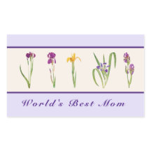 Bonne fête des mères Purple Irises Meilleure maman