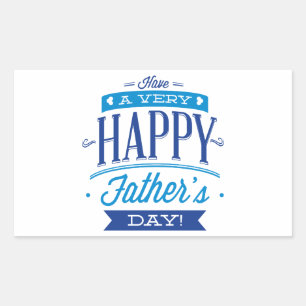 Sticker Rectangulaire Bonne fête des pères
