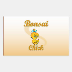 Sticker Rectangulaire Bonsai Chick