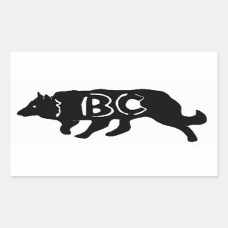 Sticker Rectangulaire Bordure Collie Herding~Sticker original