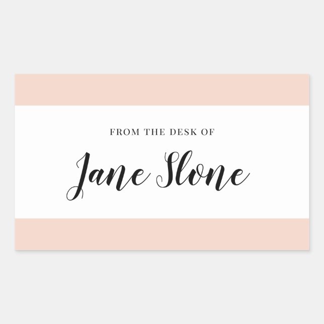 Sticker Rectangulaire Bordure de fond (Devant)