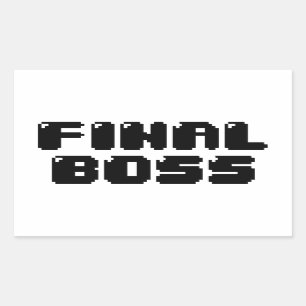 STICKER RECTANGULAIRE BOSS FINAL