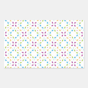 Sticker Rectangulaire Bouledogues français modèle Primavera