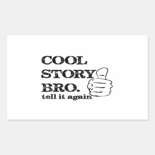 Sticker Rectangulaire Bricolage histoire raconter à nouveau pouce vers 
