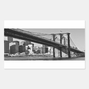 Sticker Rectangulaire Brooklyn Bridge New York City