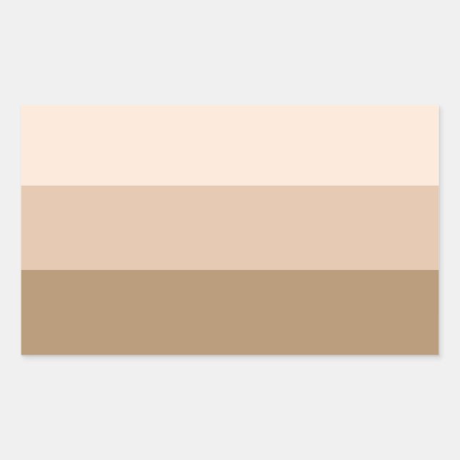 Sticker Rectangulaire Brown Ombre strié (Devant)