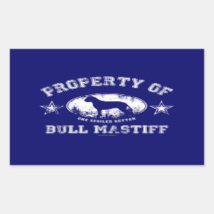 Sticker Rectangulaire Bullmastiff