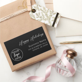 Sticker Rectangulaire Business Christmas Happy Holidays Return