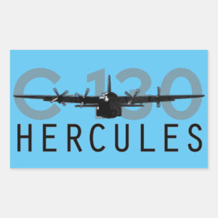 Sticker Rectangulaire C-130 Hercule