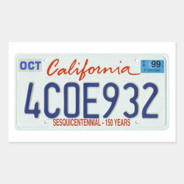 STICKER RECTANGULAIRE CA99 (Devant)