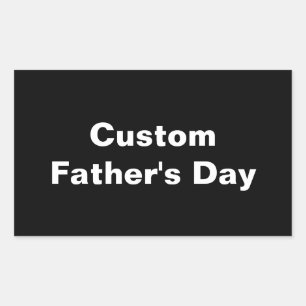 Sticker Rectangulaire Cadeau papa personnalisé pour la Fête des pères