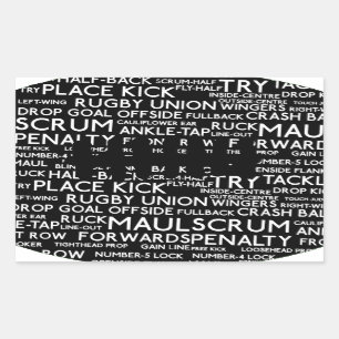 Sticker Rectangulaire Cadeaux Union Rugby