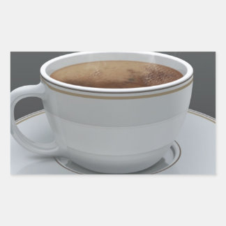 Sticker Rectangulaire Café
