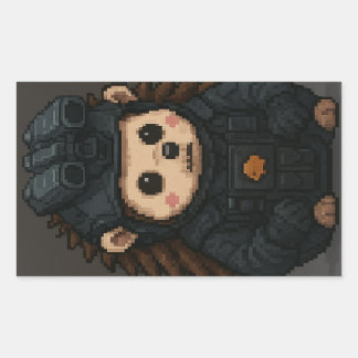 STICKER RECTANGULAIRE CALL OF DUTY HEDGEHOG