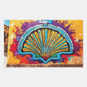 Sticker Rectangulaire Camino de Santiago