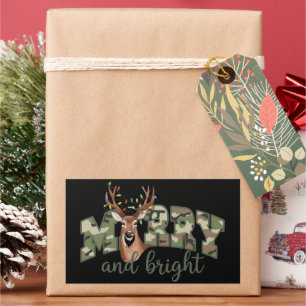 Sticker Rectangulaire Camo Cerf Joyeux Et Lumineux Arc Extérieur Campagn