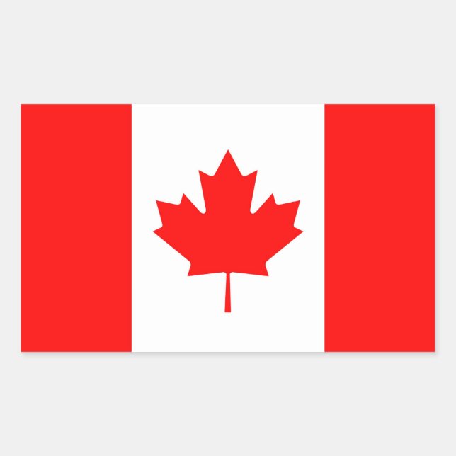 STICKER RECTANGULAIRE CANADA (Devant)