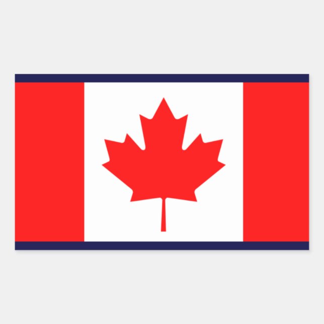 Sticker Rectangulaire Canada (Devant)
