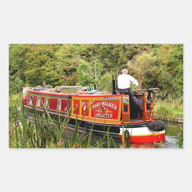 STICKER RECTANGULAIRE CANAL NARROWBOATS (Devant)