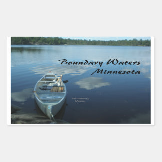 Sticker Rectangulaire Canotage des eaux limitrophes v.1