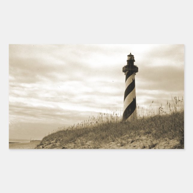 Sticker Rectangulaire Cape Hatteras Lighthouse (Devant)
