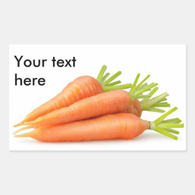 Sticker Rectangulaire Carottes (Devant)