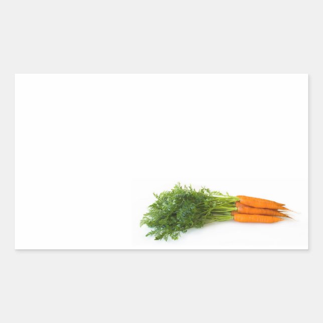 Sticker Rectangulaire Carottes (Devant)