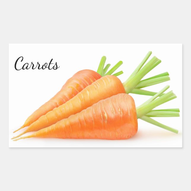 Sticker Rectangulaire Carottes (Devant)