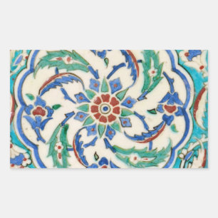 Sticker Rectangulaire carreau d'iznik