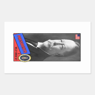 Sticker Rectangulaire Carte de baseball William Howard Taft