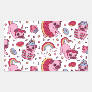 Sticker Rectangulaire Carte postale