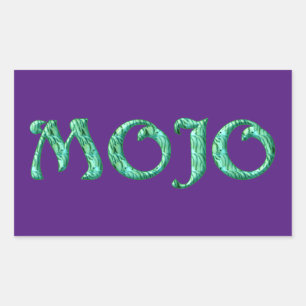 Sticker Rectangulaire Cartons mojo rectangle violet