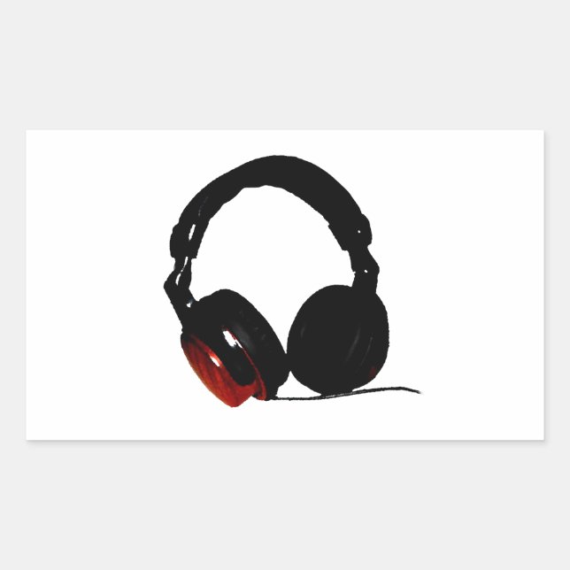 Sticker Rectangulaire Casque Pop Art (Devant)