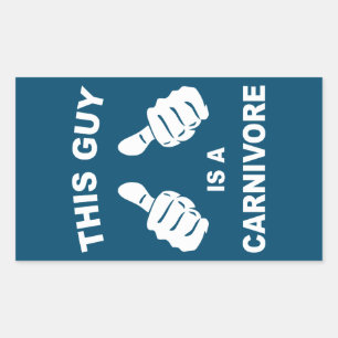 Sticker Rectangulaire Ce Type Est Un Carnivore