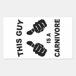 Sticker Rectangulaire Ce Type Est Un Carnivore