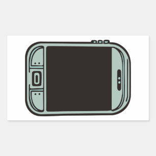 Sticker Rectangulaire cellulaire vintage