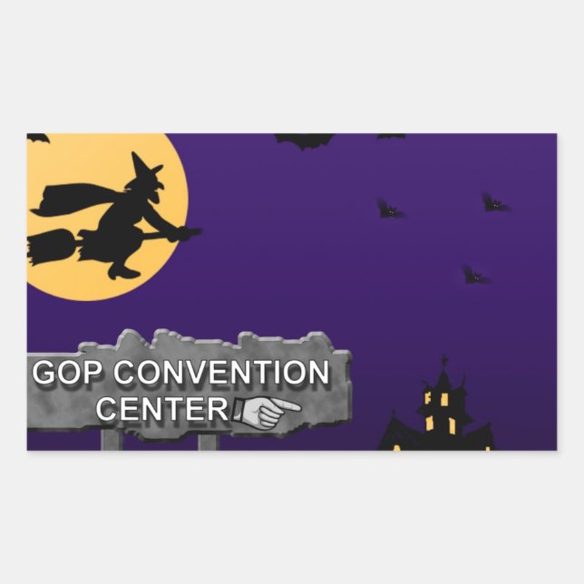 Sticker Rectangulaire Centre de congrès GOP (Devant)
