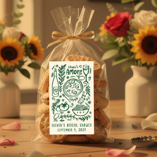 Sticker Rectangulaire C'est l'Amore Nourriture Italienne PERSONNALISÉ En