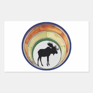 Sticker Rectangulaire Cette couronne d'orignal