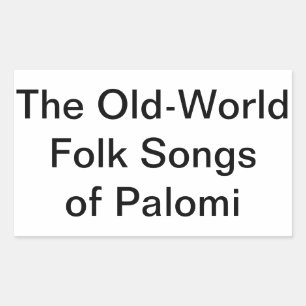 Sticker Rectangulaire Chansons folkloriques du Vieux Monde Palomi Hankam