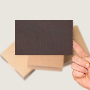 Sticker Rectangulaire Châtaigne foncé Brown Faux Cuir